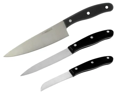 Image de Ensemble de 3 couteaux de cuisine 20, 22 et 31 cm Nirosta