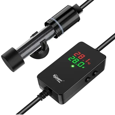 Zdjęcie produktu dla Grzałka do akwarium, 100W, z regulowanym termostatem, przeznaczona do akwariów o pojemności 38-75 litrów