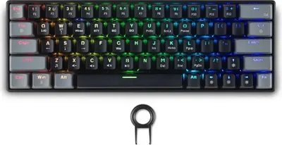 Zdjęcie produktu dla Bezprzewodowa klawiatura gamingowa Spartan Gear Pegasus 2 RGB czarno/szara