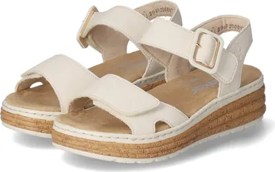 Produktbild von Rieker Damen Sandaletten Beige Synthetik Größe: 40
