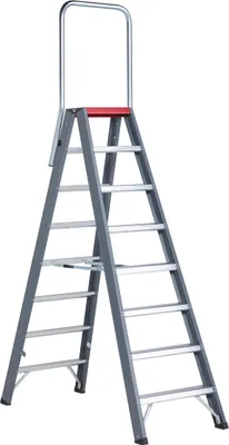 Produktbild von Altrex Falco beidseitig begehbare Stufenleiter FDO 8 Stufen mit Bügel