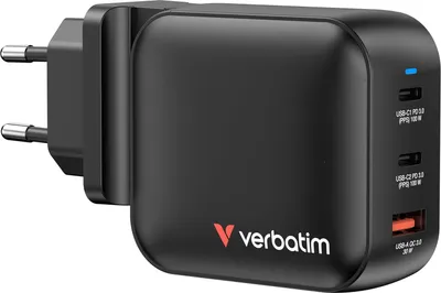 Image de Verbatim Chargeur Gan 100W 3 Ports