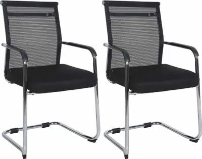 Produktbild von 2er Set Besucherstühle Denny  - chrom