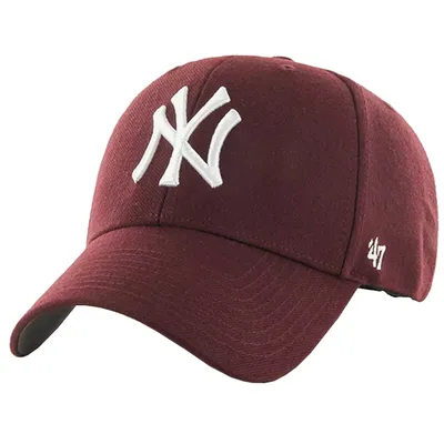 Zdjęcie produktu dla 47 Brand MLB New York Yankees Kids Cap B-RAC17CTP-KM, dla chłopców, Czapki, Ciemnoczerwony, Rozmiar: Jeden rozmiar