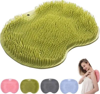 Produktbild von Famanu Massagepad mit rutschfesten Saugnäpfen - Fußmassage- und Reinigungsmatte (Grün)