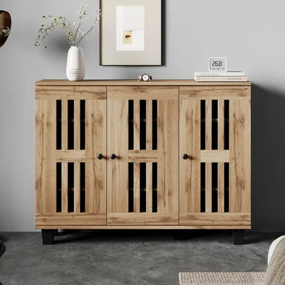Productafbeelding van Zijschuif, 3 deuren, 8 vakken, 120x32x92 cm