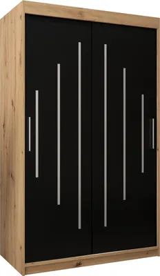 Produktbild von Kleiderschrank, Schiebetürenschrank Schlafzimmer, Schrank YORK 120 cm