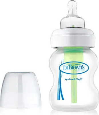 Produktbild von Dr. Brown's WB51005 Options Baby-Flasche + Sauger, 150ml Fassungsvermögen, BPA-frei