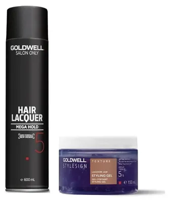 Produktbild von Goldwell | Styling Set - Lagoom Jam 150ml + Salon Only Haarspray 600ml - Mega Halt - Volumen Booster