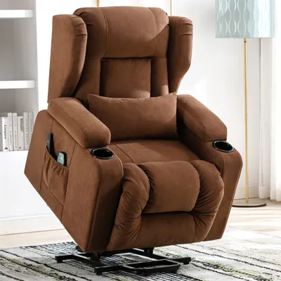 Produktbild von COMHOMA Fotel relaksacyjny stojący z masażem Fotel odchylany TV z masażem Ergonomiczny fotel Podłączenie USB Powierzchnia tkaniny