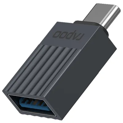 Productafbeelding van Rapoo USB-C adapter, grijs, USB-C naar USB-A