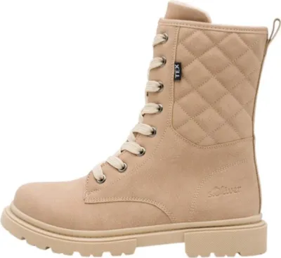 Produktbild von s.Oliver Kinder-Mädchen-TEX-Schnürstiefel gefüttert Sand-Beige, Farbe:beige/schlamm, EU Größe:37