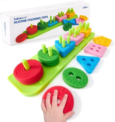 Produktbild von Stapelspielzeug 10 Stücke, Silikon, für Kinder