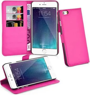 Obrázek produktu pro Cadorabo pouzdro pro Apple Iphone 6 PLUS Protective Case in Pink Pouzdro na mobilní telefon s magnetickým zavíráním