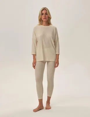 Obrázok produktu pre Dámske pyžamo 42706 Frau - 7/8 rukáv Krémová XL
