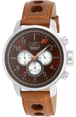 Obrázek produktu pro Invicta S1 Rally 16015 Pánské Hodinky - Quartz Hnutí - Nerezová Ocel s Hnědým Ciferníkem - 48 mm