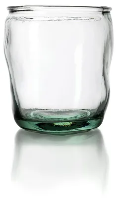 Image de Bazar Bizar Verre en verre recyclé de couleur bleue 9 x 9 x 11 cm