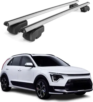 Image de Barres de toit Transversales pour Kia Niro 2022-2025 ABE Aluminium Gris