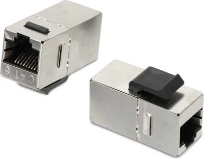 Produktbild von RED4POWER Einbau-Modul KM-C6C6G, CAT.6, Metall