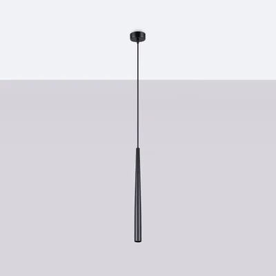 Zdjęcie produktu dla Lampa wisząca BLISS czarna 1xG9x8W metal wym:118x8x8cm IP20 Sollux Lighting