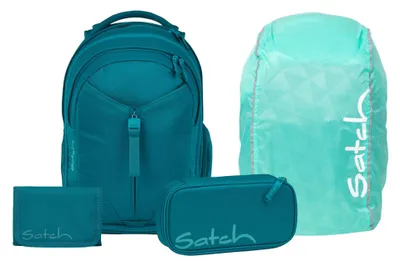 Produktbild von Satch, Schulrucksack-Set MATCH Deep Petrol 4-teilig, Kollektion 25/26