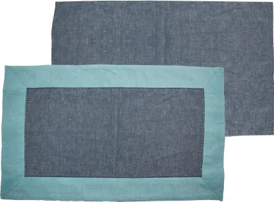 Immagine prodotto di Home Elements Tovagliette blu chiaro e blu scuro Quantità: 6 pezzi