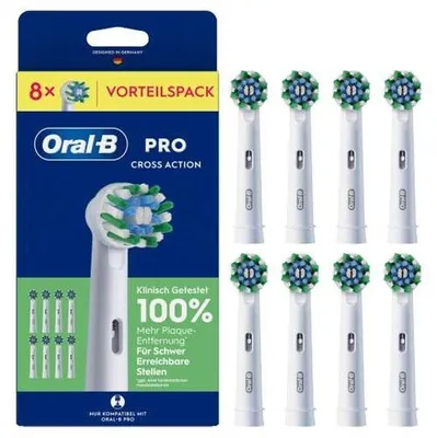 Image de Brosses à dents Oral-B Pro CrossAction, 8 pièces