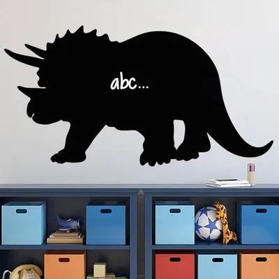 Image de Autocollants muraux pour tableau blanc - Silhouette de Kentrosaurus - 75 x 145 cm