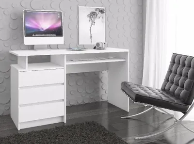 Obrázek produktu pro Počítačový stůl VALESTRA - bílý