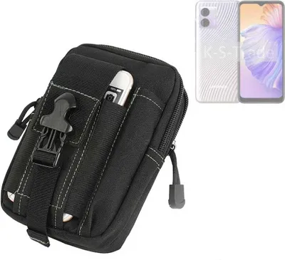 Produktbild von K-S-Trade Gürtel Tasche kompatibel mit Doogee N50 Gürteltasche Holster Schutz Hülle Handy Hülle Smartphone outdoor Handy-Hülle schwarz