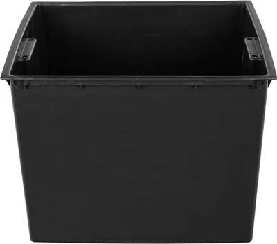 Produktbild von KADAX Einsatz 40cm für Pflanzkübel, schwarzer Pflanzeinsatz aus Kunststoff, Kunststoffeinsatz mit Tragegriffe für Blumentöpfe, Pflanzkübeleinsatz eckig, Innentopf (38,5 x 28 cm)