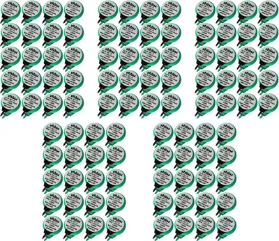 Produktbild von vhbw 100x NiMH Ersatz Knopfzellen-Akku (40 mAh, 1,2 V, NiMH)