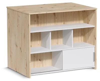 Imagen del producto de Mesa de bar Vicco Aventi Roble artesanal/Blanco 105 x 70 cm, Model 71667