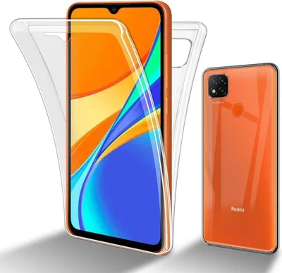 Immagine prodotto di Custodia Cadorabo per Xiaomi RedMi 9C / RedMi 10A in TRANSPARENT 360° protezione completa fronte e retro, protezione a tutto tondo con protezioni per lo schermo cover posteriore cover per telefono cellulare TPU