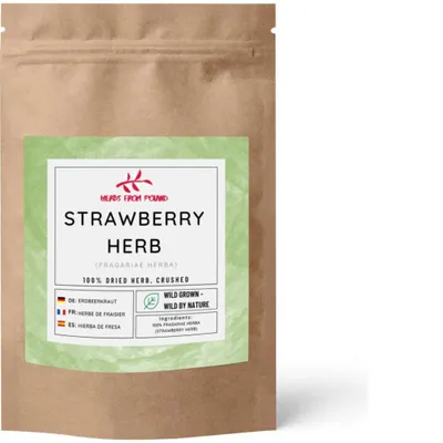 Produktbild von Herbs from Poland Erdbeerkraut – Sanft adstringierend, stoffwechselanregend & 100% Natürlich – 500g