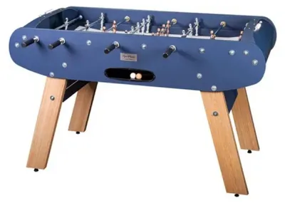 Immagine prodotto di René Pierre Calciobalilla Onyx Matte Blue - Gambe in rovere