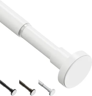 Obrázok produktu pre Výsuvná tyč na záclony - bez vŕtania - 46-81 cm - čierna