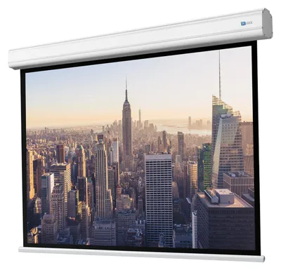 Produktbild von DELUXX Professional Motorleinwand 4:3 Mattweiss Vision 244 x 183 cm