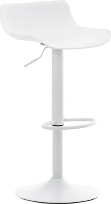 Produktbild von TPFLiving Barhocker Averna Gestell Metall Kunststoff Weiß