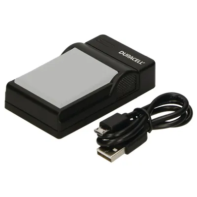 Produktbild von Duracell Ladegerät mit USB Kabel für DR9963/EN-EL19