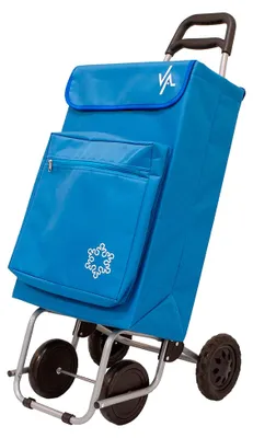 Einkaufstrolley 48 L, 15 kg, 4 Räder, blau