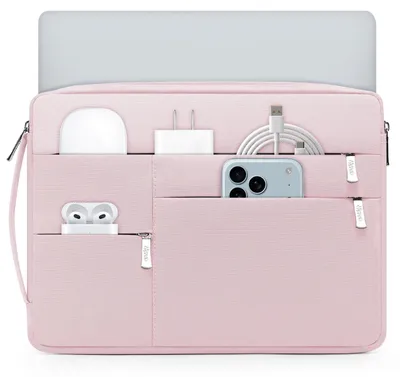 Imagen del producto de Funda para portátil de 17-17,3 pulgadas, color rosa claro