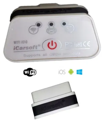 Image de Appareil de diagnostic OBD 2 II iCarsoft i610, compatible avec iOS et Android, pour de nombreux modèles de véhicules, connecté en Wi-Fi