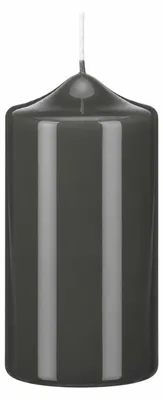 Produktbild von Lackkerzen Stumpenkerzen Grau 300 x Ø 80 mm, 2 Stück