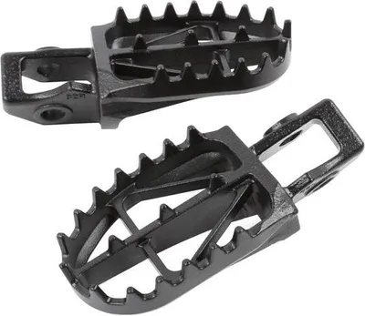 Imagen del producto de Reposapiés grande, cromado, modelo U-Wide Z48-02-882 | Zeta Wide | Zeta Racing