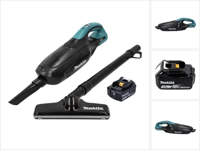 Obrázek produktu pro Akumulátorový vysavač Makita DCL 182 F1 B 18 V černý + 1x akumulátor 3,0 Ah - bez nabíječky