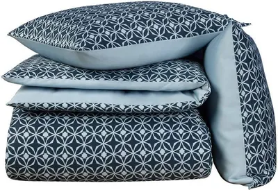 Produktbild von bettbezug Nickel140x200/220 cm Baumwolle blau