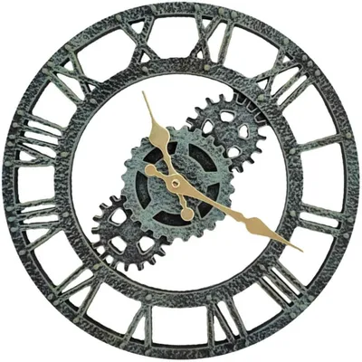 Produktbild von Batteriebetriebene Wanduhr – Retro – Schlafzimmer – geräuschloses Zifferblatt – gemütliche Atmosphäre