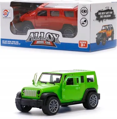 Produktbild von Geländewagen Modellauto Metall mit Pull-Back Antrieb - Türen zum Öffnen - Robustes Spielzeugauto