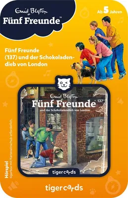 Produktbild von tigercard - Fünf Freunde (137): Und der Schokoladendieb von London - Tigermedia Karten
